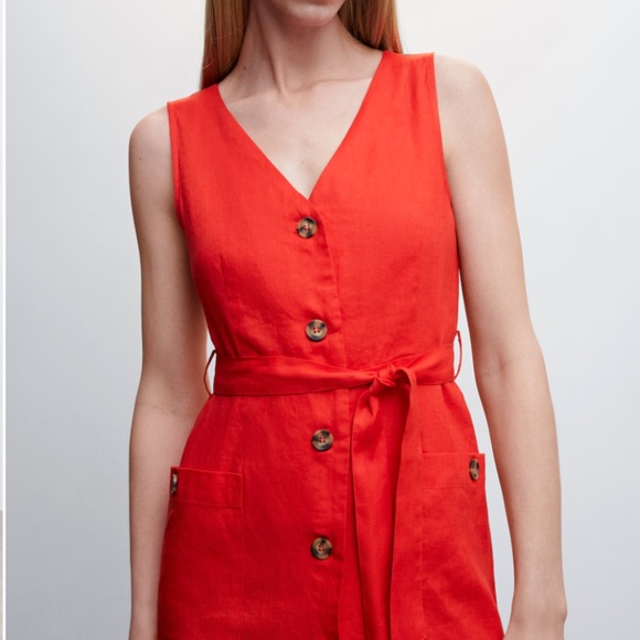 100% linen shirty dress - Picture 4 of 6